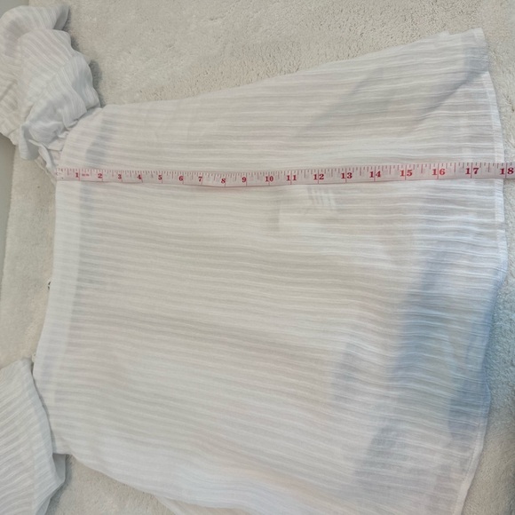 Club Monaco Malaina Off Shoulder Puffed Sleeve Top size 6 - Picture 12 of 16